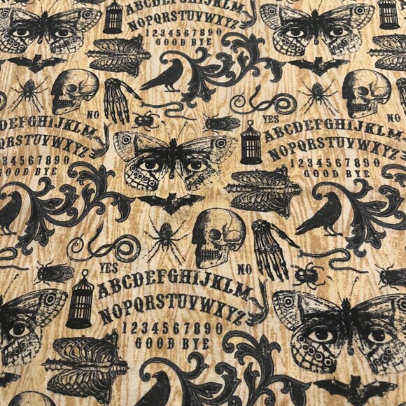 Unique OUUJIA BOARD Handmade Cotton Pillowcase fits a STANDARD or QUEEN PILLOW - Picture 2 of 4